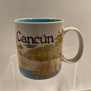 Starbucks Cancun MX Quinana Roo Global Icon Coffee Mug 2016 Collectible Excellnt